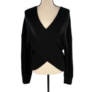 Black Women's Wrap Sweater